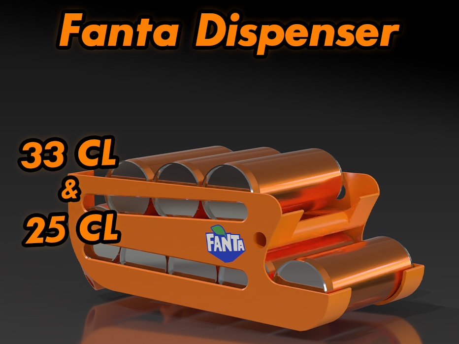 Fanta Drikkedispenser – 25cl & 33cl Slim (58 mm)