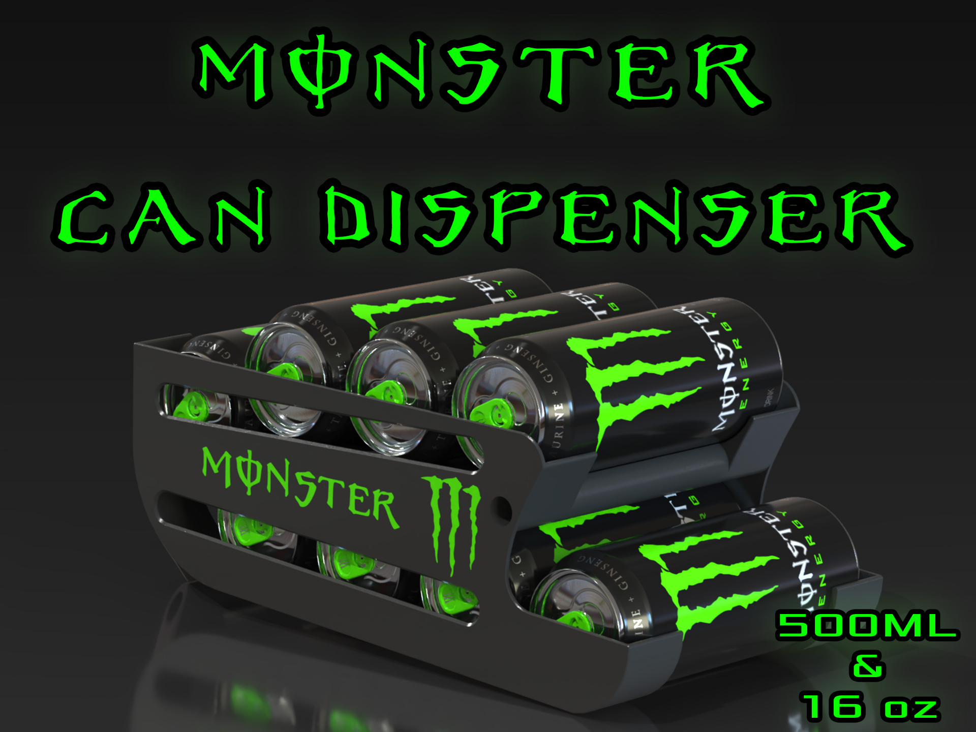 Monster Drikkedispenser – Tilpass farger selv