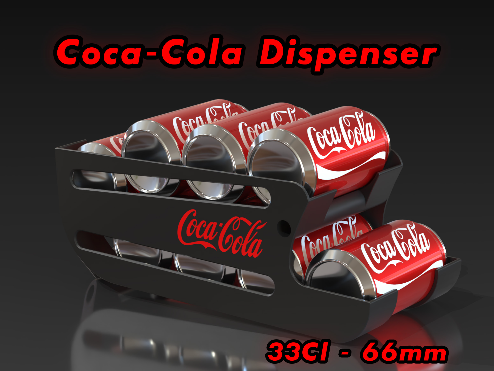 Cola Drikkedispenser – 33cl (Standard bokser 66 mm)